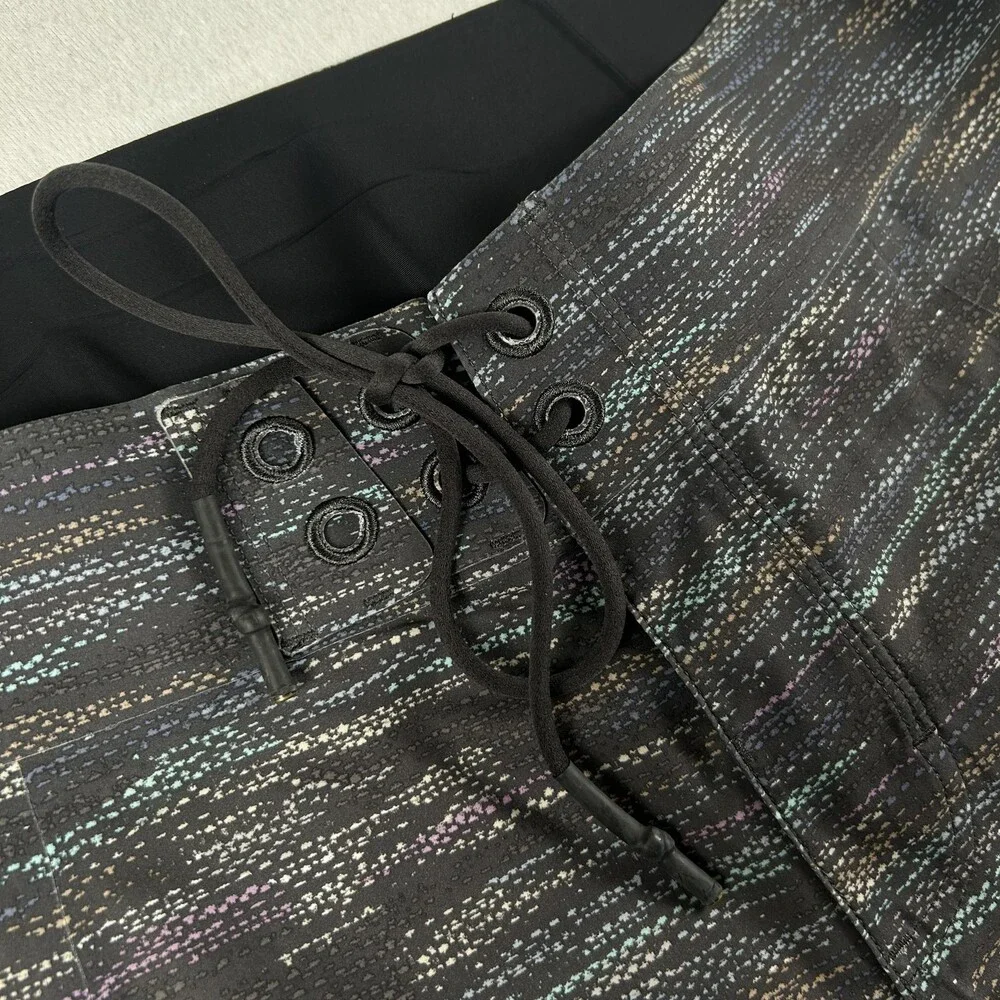 Lululemon Board Shorts Mens 38 Current State Stripe Swim Trunks Zip Pocket